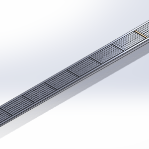 Floor Drain Trough & Grating WStrainer Model 4