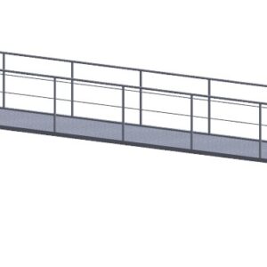 Stainless steel swimming pool bridge