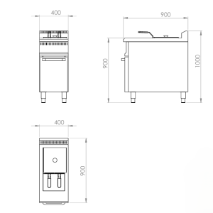 Gas Deep Fat Fryer