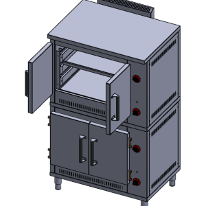 Casserole oven 2 deck